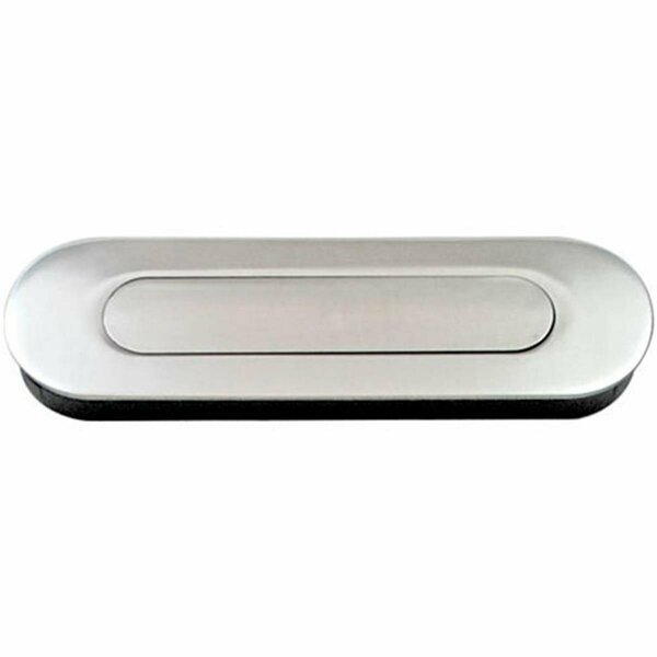 Jako 155 mm Oval Flush Pull with Spring Loaded Cover- Polished US32 - 629 Stainless Steel WFH114PSS